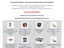 Tablet Screenshot of feuerwerkverkauf.de